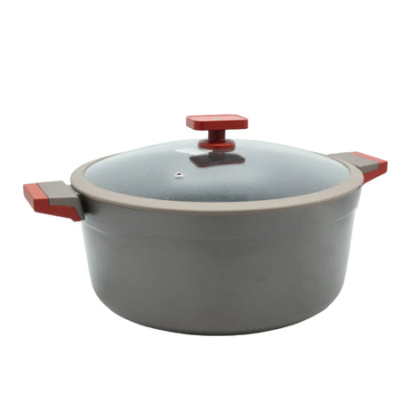 AlpenBerg Non Stick Casserole Pot with Glass Lid 32cm at Zubaidas Homestore. Best Online Homestore in Pakistan
