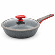 AlpenBerg Granite Non Stick Fry Pan with Glass Lid 28cm at Zubaidas Homestore Pakistan
