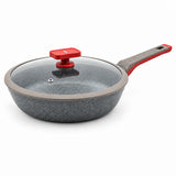 AlpenBerg Granite Non Stick Fry Pan with Glass Lid 28cm at Zubaidas Homestore Pakistan