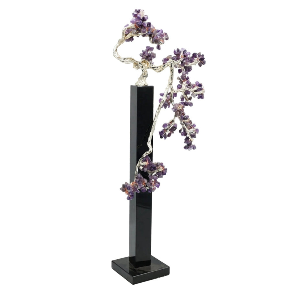 Amethyst Crystal Gemstone Bonsai Tree Accent at Zubaidas Homestore Pakistan
