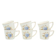 Angela Ceramic Blue Rose Cup and Saucer 6 Pieces Set at Zubaidas Homestore. Best Homestore in Pakistan