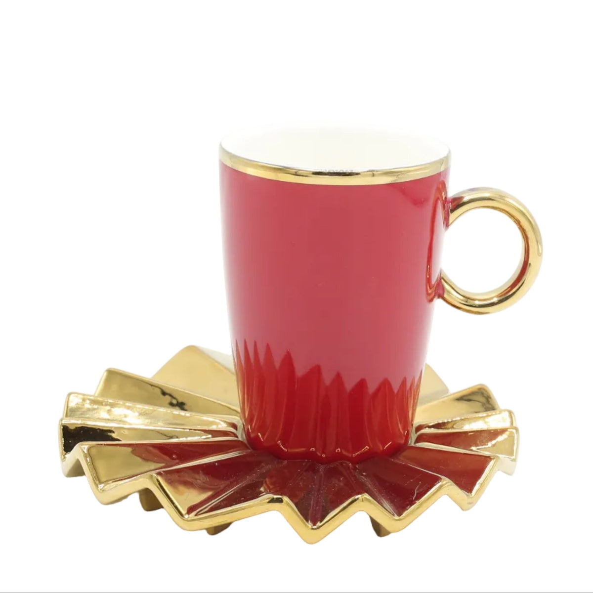 Angela Cup and Saucer 12 Pieces Set Red at Zubaidas Homestore. Best Online Homestore in Pakistan