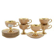 Angela Cup and Saucer 6 Pieces Set Beige at Zubaidas Homestore Pakistan