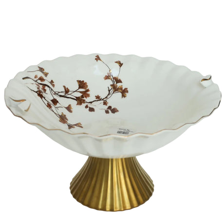 Angela Ginkgo Biloba Leaf Bowl Deep 30cm at Zubaidas Homestore Online Pakistan