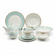 Angela Luxury Aqua Mint Dinner Set 47 Pieces at Zubaidas Homestore 