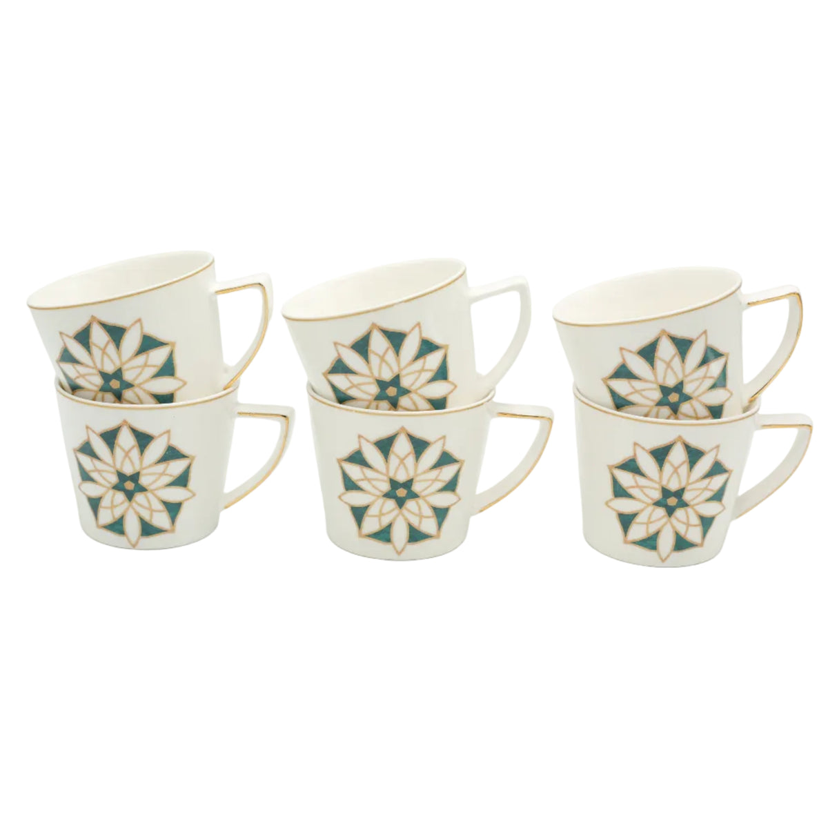 Angela Royal Cup and Saucers 6 Pieces Set at Zubaidas Homestore Best Online Homestore in Pakistan