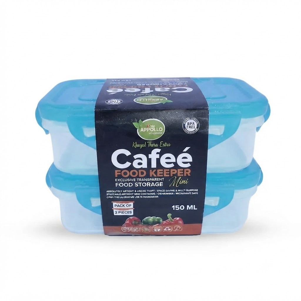 Appollo 2 Pieces Food Keeper Cafee 150ml at Zubaidas Homestore Best for Home Shopping Pakistan