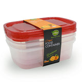 Appollo 3 Pcs Crisper Food Container XXL 4000ml at Zubaidas Homestore Pakistan