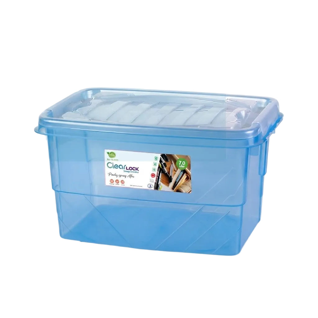 Appollo Clear Lock Storage Box Medium 7 Liter at Zubaidas Homestore Pakistan