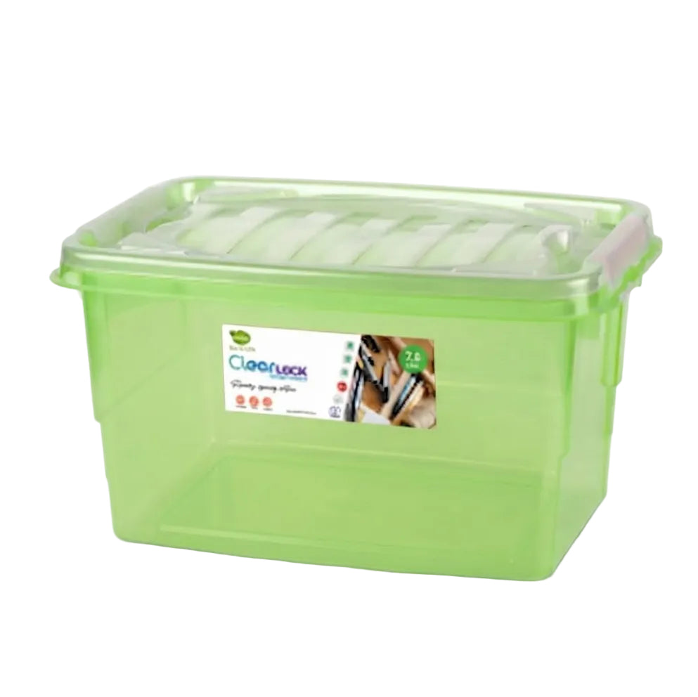 Appollo Clear Lock Storage Box Medium 7 Liter at Zubaidas Homestore.The Biggest Homestore in Pakistan