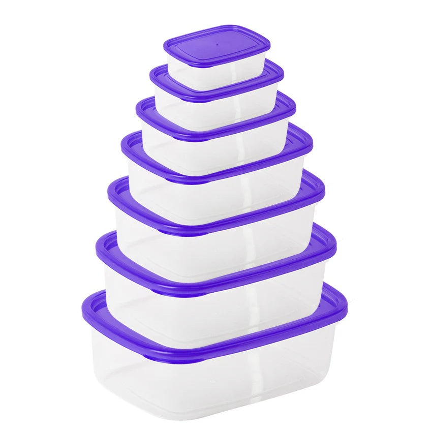 Appollo Crisper Food Container Bundle Pack of 7 at Zubaidas No#1 Homestore in Pakistan