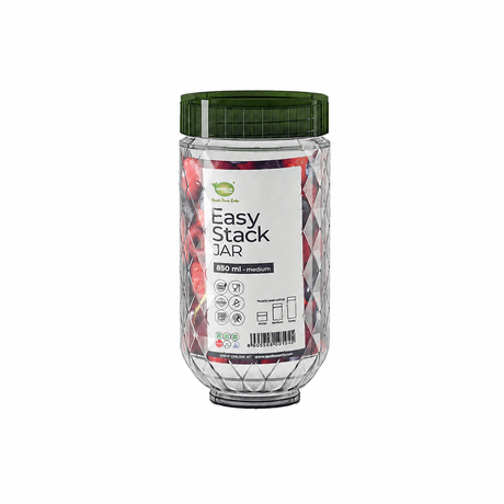 Appollo Easy Stack Jar Medium 850ml at Zubaidas Homestore Pakistan