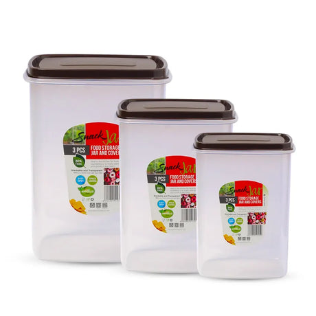 Appollo Snack Jar Pack of 3 at Zubaidas Homestore