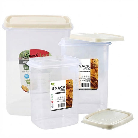 Appollo Snack Jar Pack of 3 at Zubaidas Homestore Pakistan