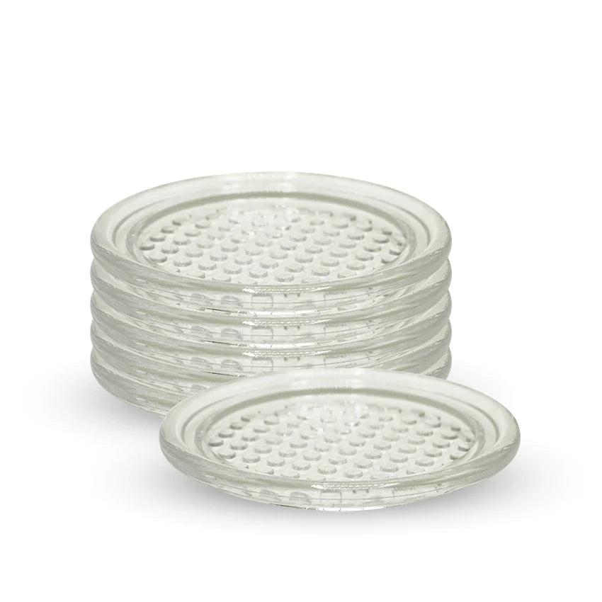 Appollo Transparent Pearl Coasters 6 Pcs Set at Zubaidas Homestore Best Place For Home Shopping In Pakistan