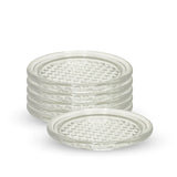 Appollo Transparent Pearl Coasters 6 Pcs Set at Zubaidas Homestore Best Place For Home Shopping In Pakistan
