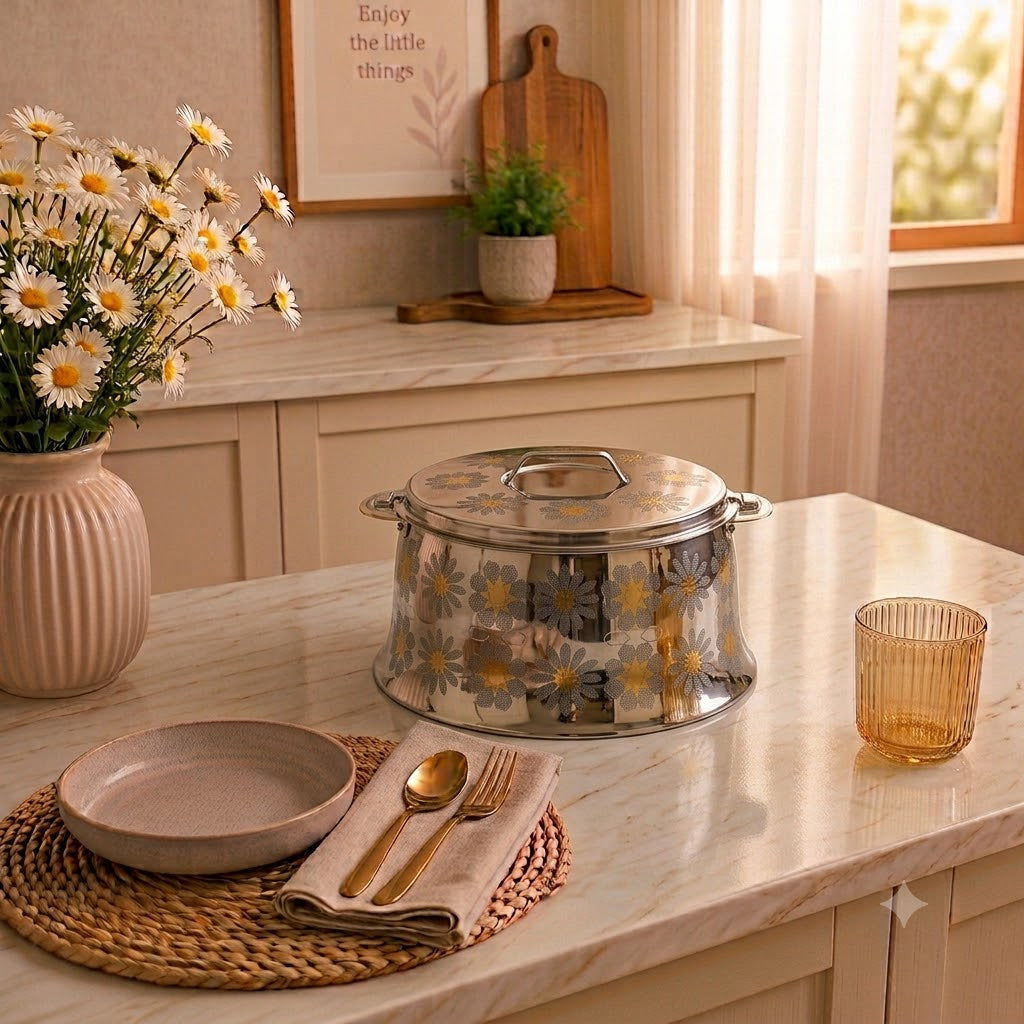 Arshia Stainless Steel Star 6C Hot Pot 5.0 Liters at Zubaidas Homestore Pakistan