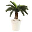 Artificial Comb Palm Plant Green and White at Zubaidas Homestore Pakistan