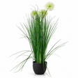 Artificial Faux Grass Plant with Black Pot at Zubaidas Homestore Pakistan