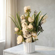 Artificial Cream Flower Arrangement with Pot at Zubaidas Homestore 