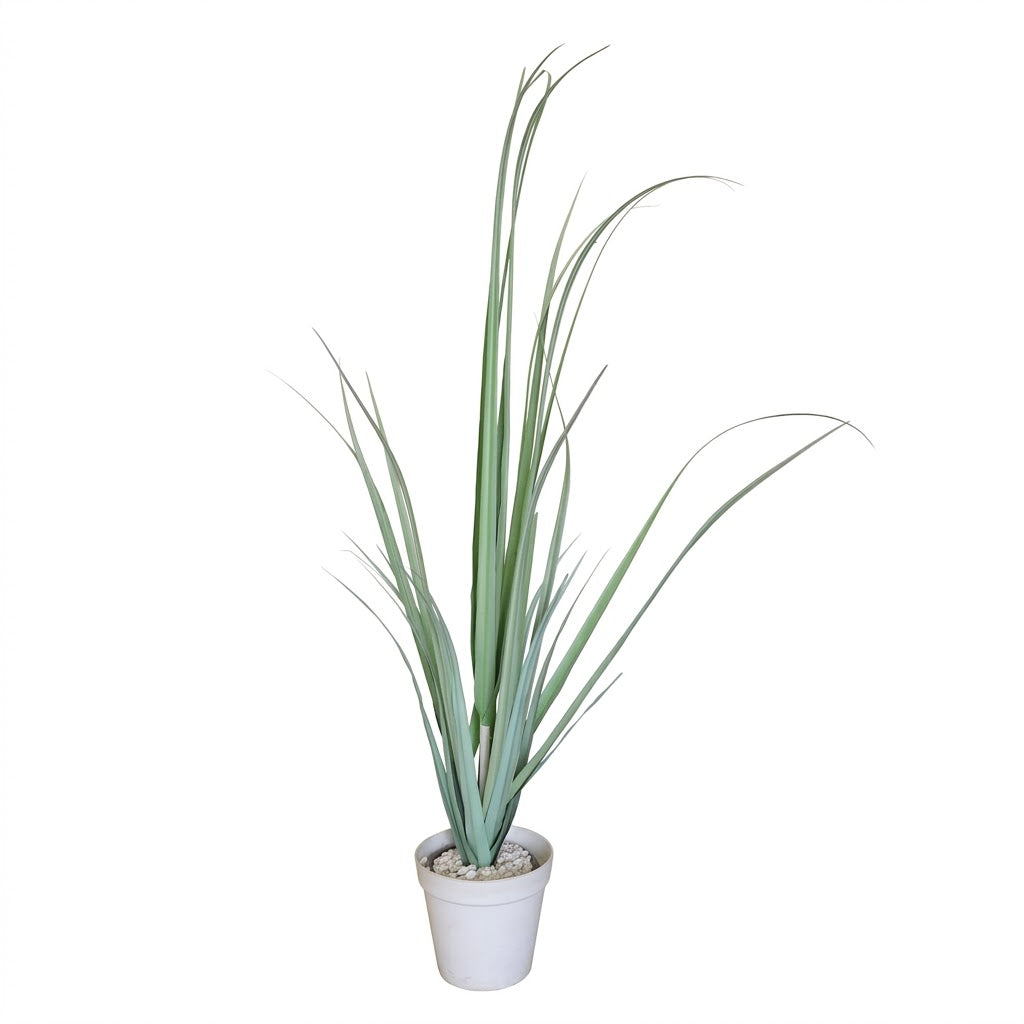 Artificial Grass Plant in White Pot at Zubaidas Homestore Pakistan