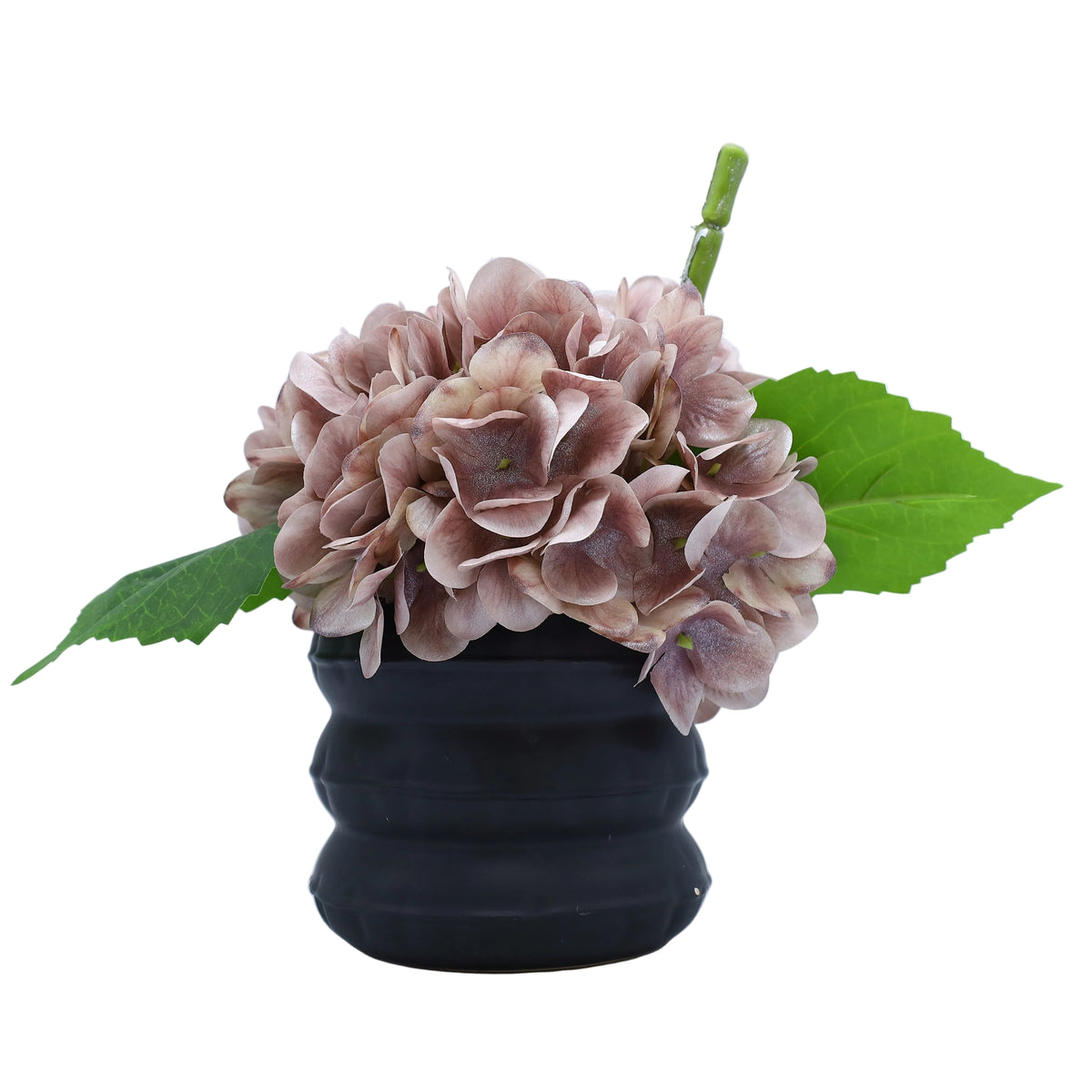 Artificial Hydrangea Table Plant in Black Pot at Zubaidas Homestore Pakistan