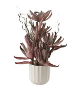 Artificial Lotus Flower in Pot Mauve at Zubaidas Homestore Pakistan