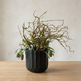 Artificial Table Plant in Fluted Black Pot at Zubaidas Homestore