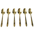 AYD 6 Pieces Coffee and Tea Spoon Set Golden at Zubaidas Homestore Pakistan
