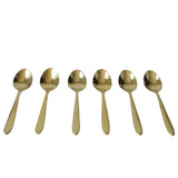 AYD 6 Pieces Coffee and Tea Spoon Set Golden at Zubaidas Homestore online Pakistan