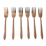 AYD 6 Pieces Fork&nbsp;Set Glossy Rose Gold at Zubaidas Homestore Pakistan