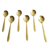 AYD 6 Pieces Soup Spoon Set Golden Zubaidas Homestore Pakistan