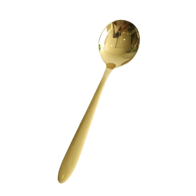 AYD 6 Pieces Soup Spoon Set Golden Zubaidas Homestore Best for Home Shoppping