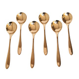 AYD 6 Pieces Soup Spoon Set Rose Gold at Zubaidas Homestore Pakistan