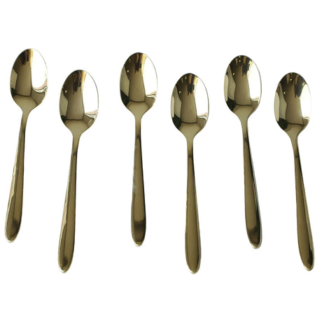 AYD 6 Pieces Spoon Set Glossy Gold at Zubaidas Homestore Pakistan