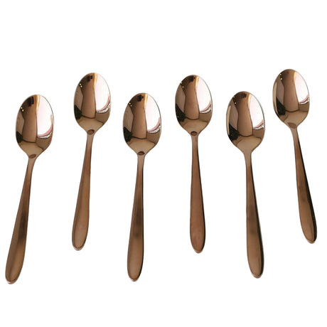AYD 6 Pieces Spoon Set Glossy Rose Gold at Zubaidas Homestore Pakistan