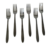 AYD 6 Pieces Table Fork Set Glossy Blackish at Zubaidas Homestore Pakistan