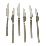 AYD 6 Pieces Table Knife Set 4mm Shine Stainless Steel at Zubaidas Homestore Pakistan