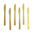 AYD 6 Pieces Table Knife Set Matt Gold Zubaidas Homestore Pakistan
