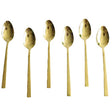 AYD 6 Pieces Table Spoon Set Matt Gold Zubaidas Homestore Pakistan
