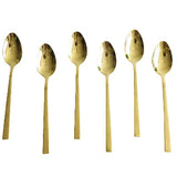 AYD 6 Pieces Table Spoon Set Matt Gold Zubaidas Homestore Pakistan