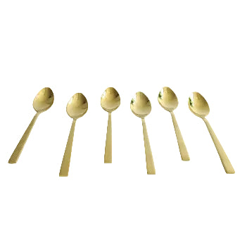 AYD 6 Pieces Table Spoon Set Matt Gold Zubaidas Homestore Online Pakistan