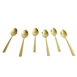 AYD 6 Pieces Table Spoon Set Matt Gold Zubaidas Homestore Online Pakistan