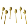 AYD 6pcs Coffee and Tea Spoon Matt Gold Set Zubaidas Homestore Pakistan
