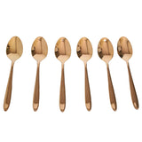 AYD 6 Pieces Coffee and Tea Spoon Set Rose gold at Zubaidas Homestore Pakistan
