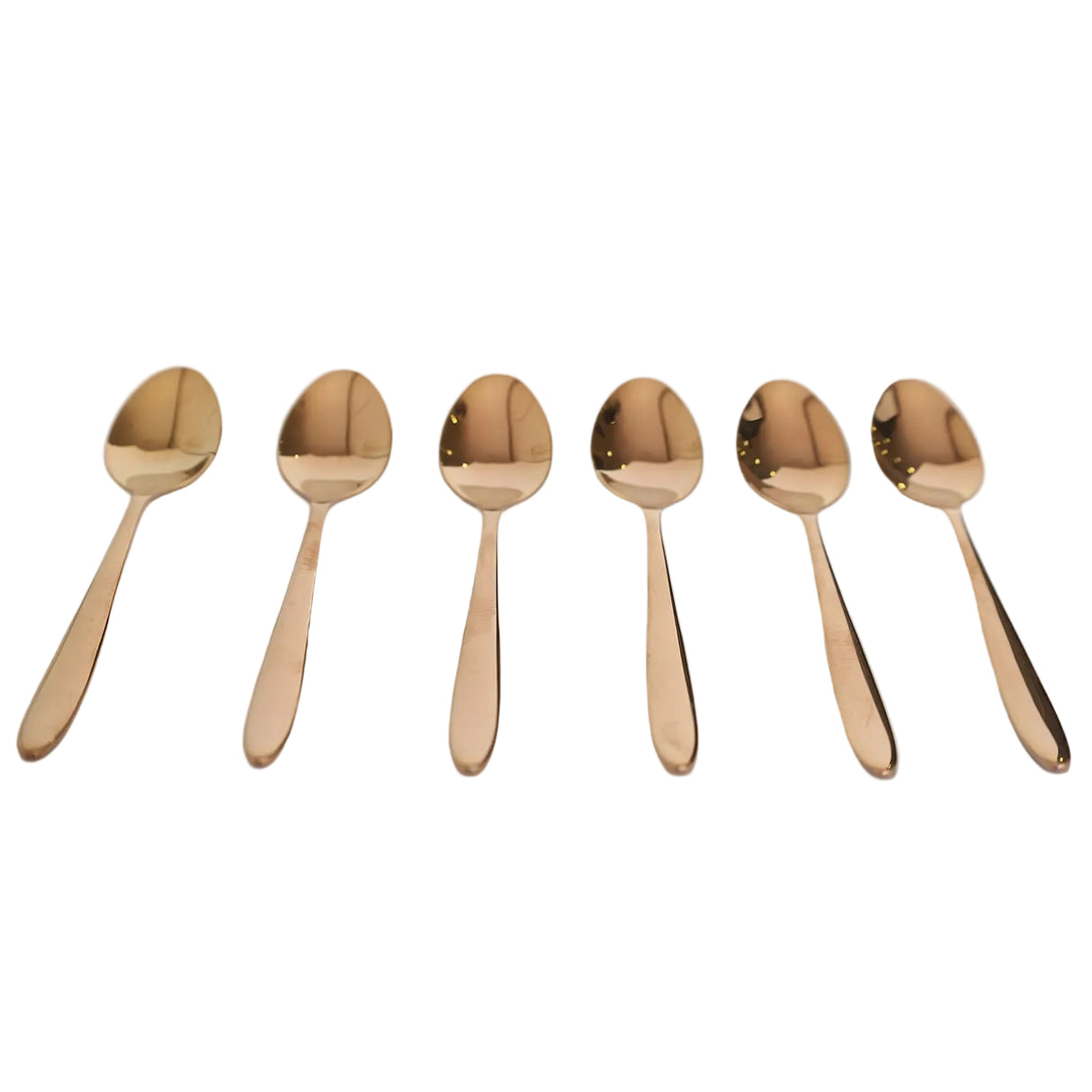 AYD 6 Pieces Coffee and Tea Spoon Set Rose gold at Zubaidas Homestore Best for Home Shopping