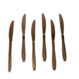 AYD 6pcs Table Knife Set 4mm Rose Gold Stainless Steel at Zubaidas Homestore Pakistan