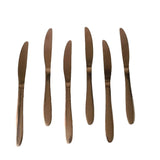AYD 6pcs Table Knife Set 4mm Rose Gold Stainless Steel at Zubaidas Homestore Pakistan