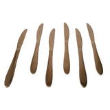 AYD 6pcs Table Knife Set 4mm Rose Gold Stainless Steel at Zubaidas Homestore Online Pakistan