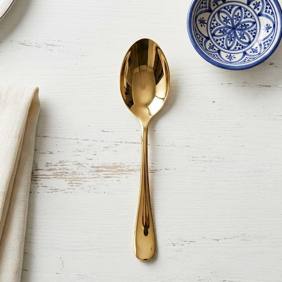 AYD Gold Shine 18/10 Stainless Steel Curry Serving Spoon at Zubaidas Homestore Best for Home Shopping